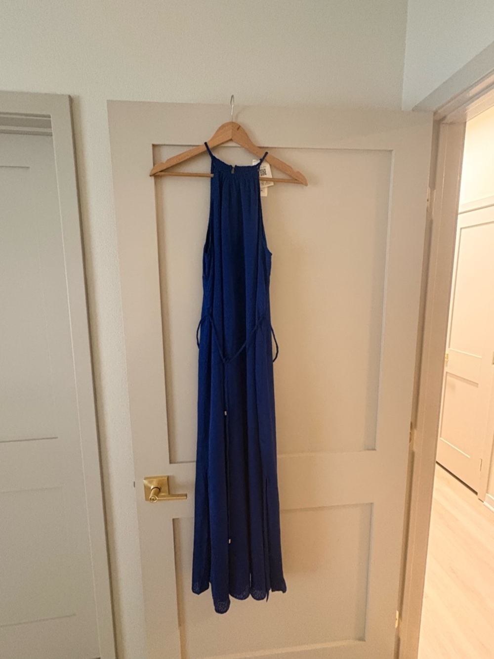 Ted Baker Royal Blue Halter Neck Maxi Dress